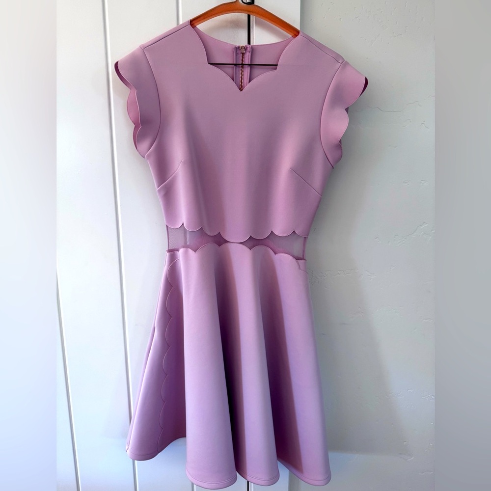 Ted Baker Pink Scallop Dress